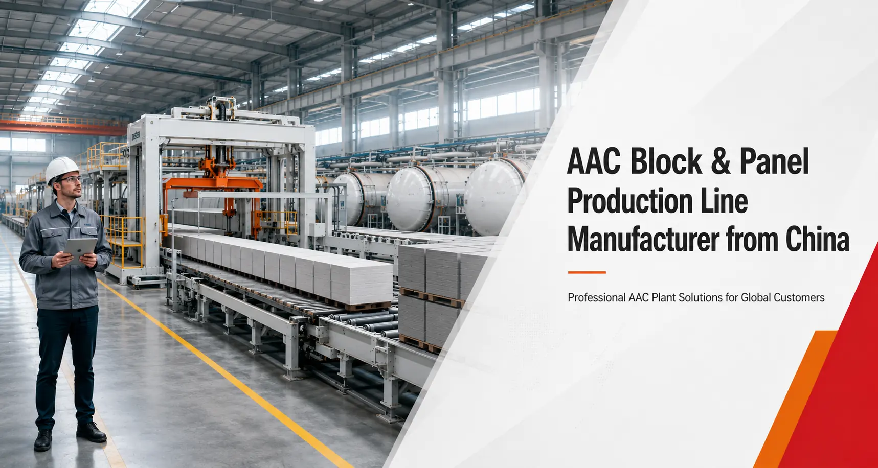 Automatic AAC Block and Panel Production Line