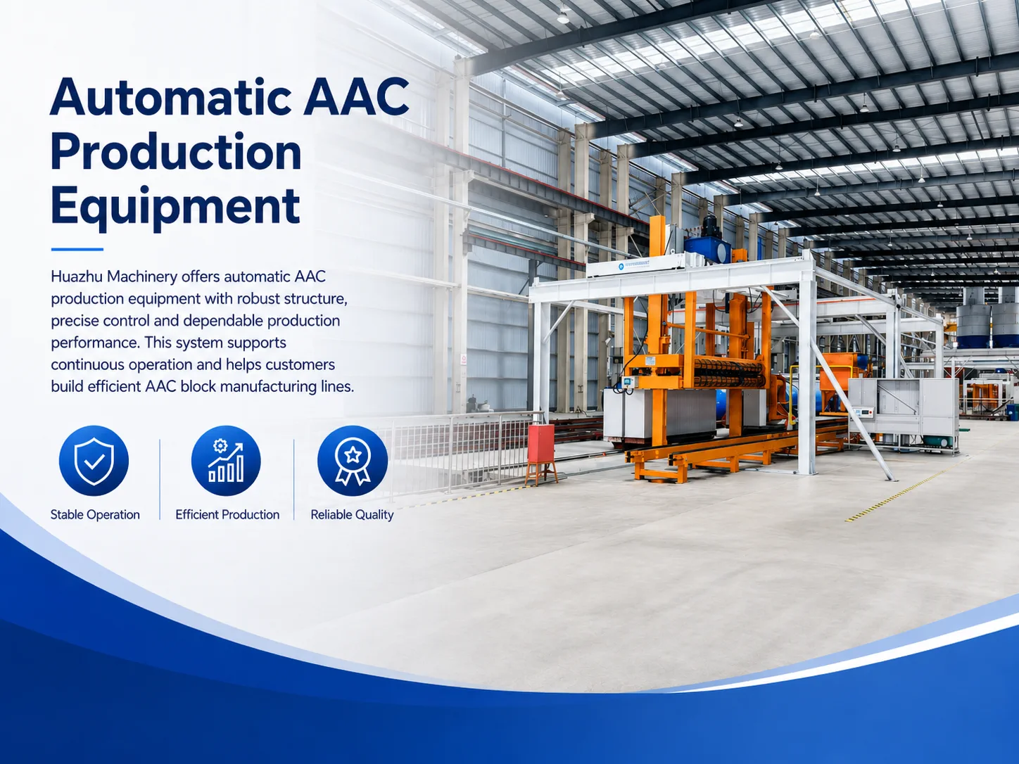 Autoclaved aerated concrete plant utilities for power, steam, water, land, and labor.