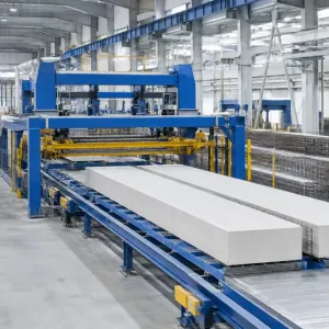 AAC Block and Panel Production in One Plant